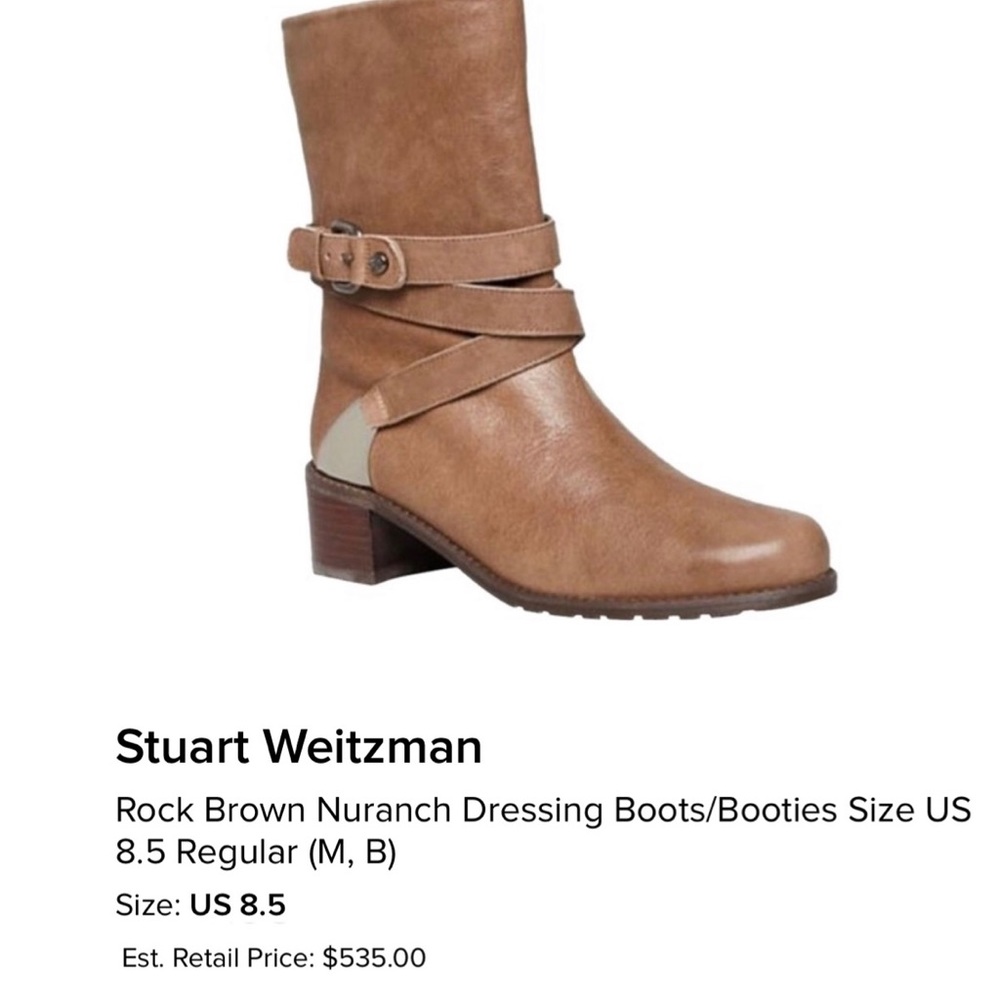 Stuart Weitzman Rock Brown Nuranch Dressing Boot